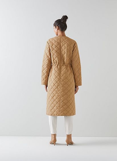 Nicolette Camel Quilted Coat
