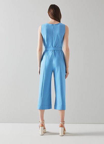 Jen Blue Jersey Jumpsuit