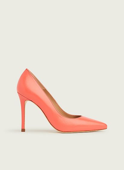 Fern Coral Nappa Leather Pointed Toe Courts