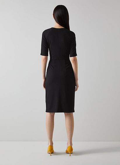 Liya Black Jersey Dress