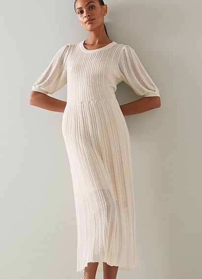 Ivy Cream Knitted Dress