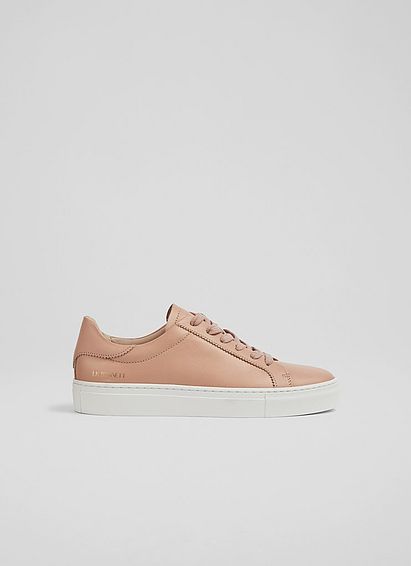 Tulsa Rose Leather Flatform Trainers