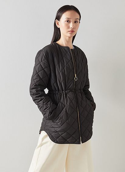 Garance Black Quilted Jacket