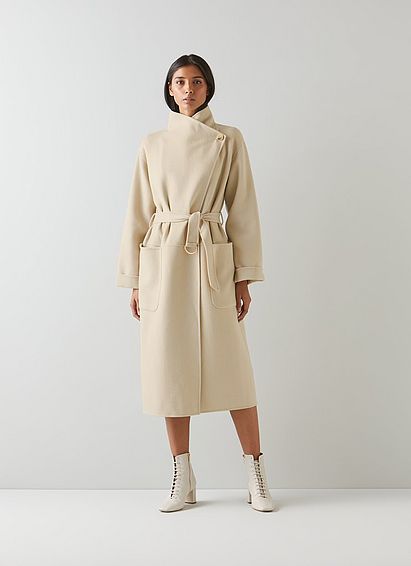 Florentin Beige Double-Faced Wool Coat