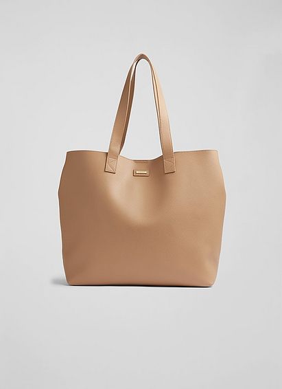 Abbie Tan Leather Tote Bag
