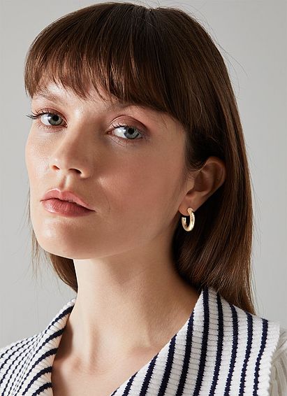 Aiden Gold Large Hoop Earrings
