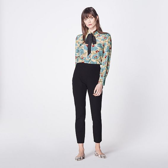 Eden Black Skinny Stretch Trousers