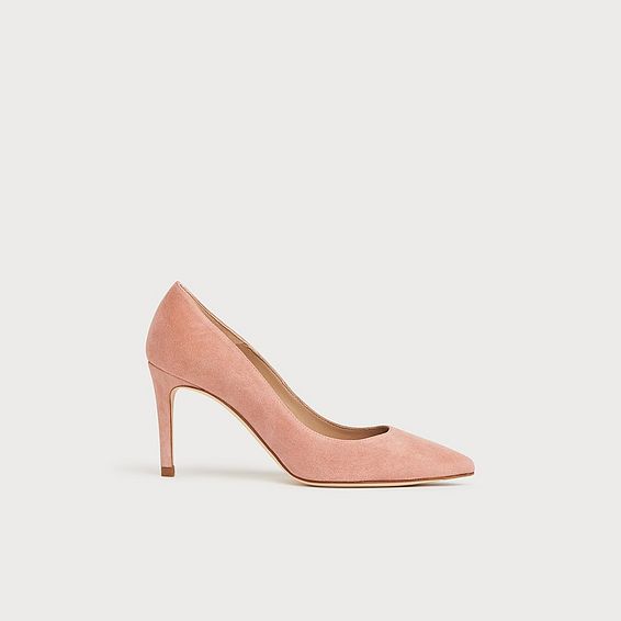 Floret Pink Clay Suede Pointed Toe Courts
