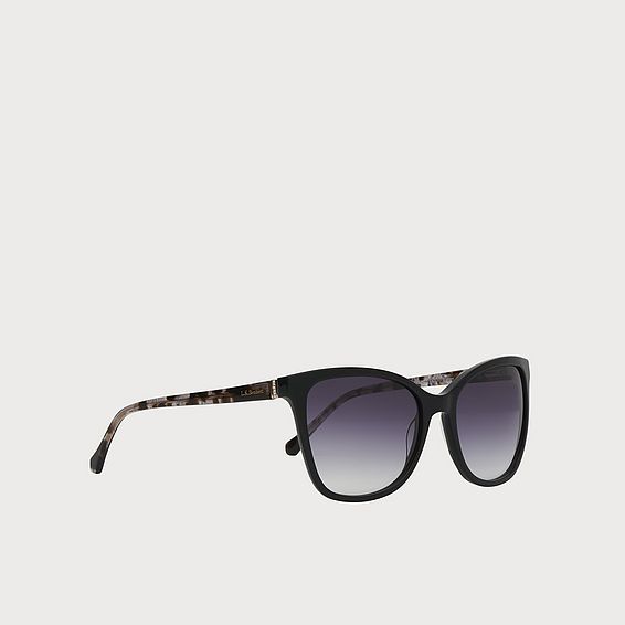 Imogen Black Oversized Sunglasses