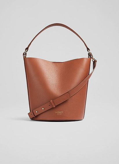 Cecilia Tan Leather Bucket Bag