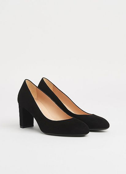 Winola Black Suede Courts