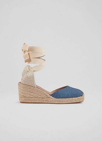 Maureen Denim Canvas Espadrilles