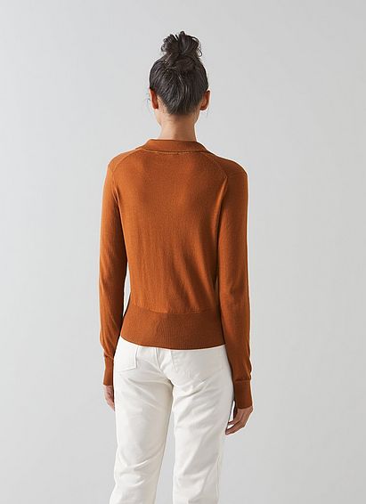 Sophie Toffee Merino Wool Knitted Top