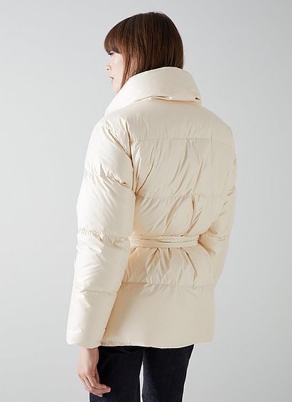 Morzine Cream Recycled Down Puffer Jacket