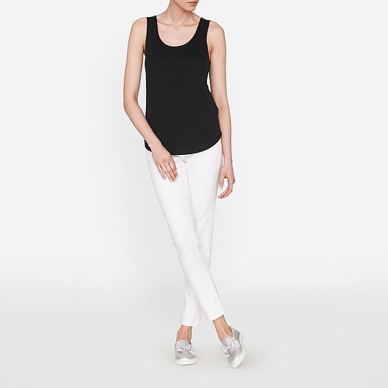 Ginny Black Jersey Tops