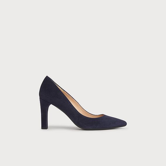 Tess Navy Suede Courts