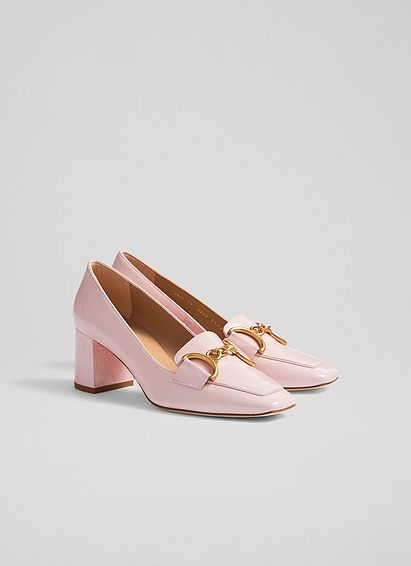 Samantha Blossom Crinkled Patent Closed Courts