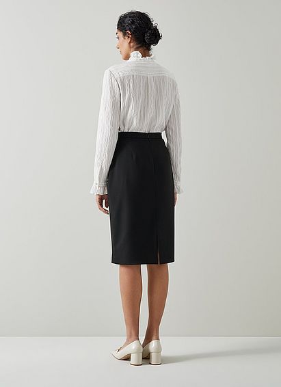 Nina Black Pencil Skirt