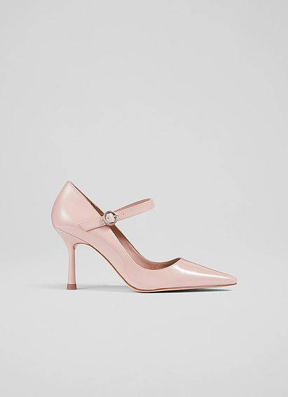 Camille Blush Pink Patent Mary-Jane Courts