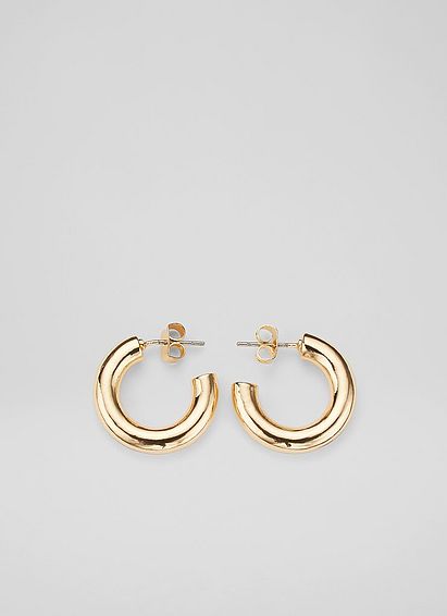Aiden Gold Large Hoop Earrings
