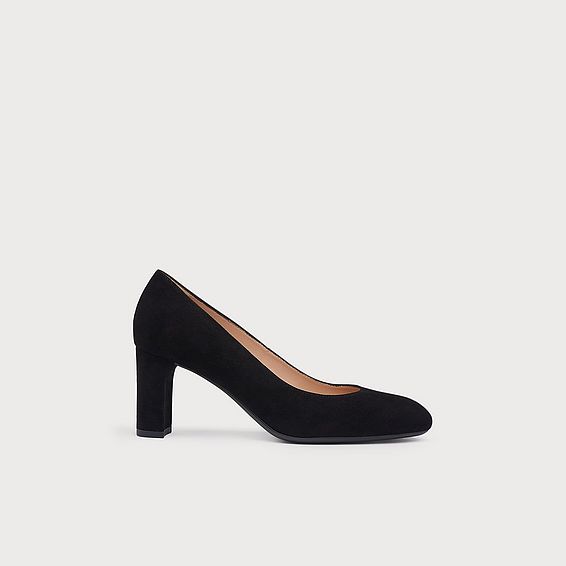 Winola Black Suede Courts