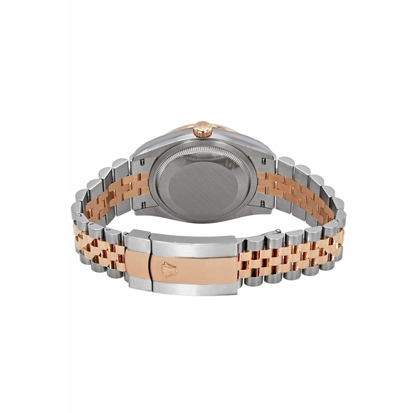 Datejust donkere rhodium wijzerplaat gefluteerde bezel 36 mm