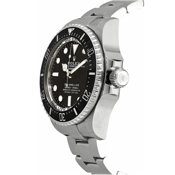 Deepsea zwarte wijzerplaat Oystersteel 44 mm