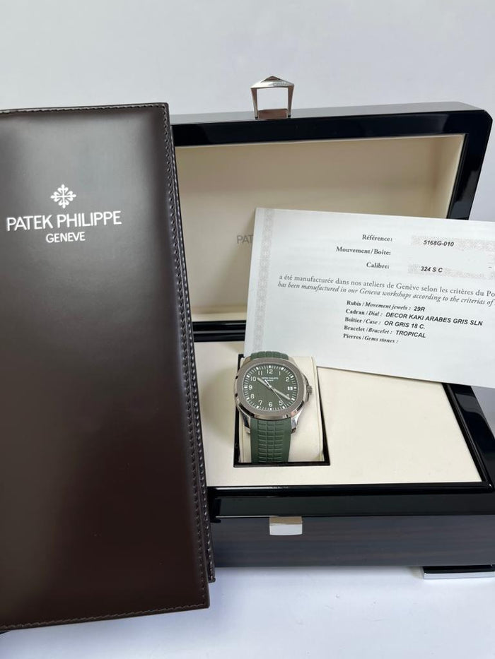 Patek Philippe Aquanaut Khaki Green Dial Watch 5168G-010