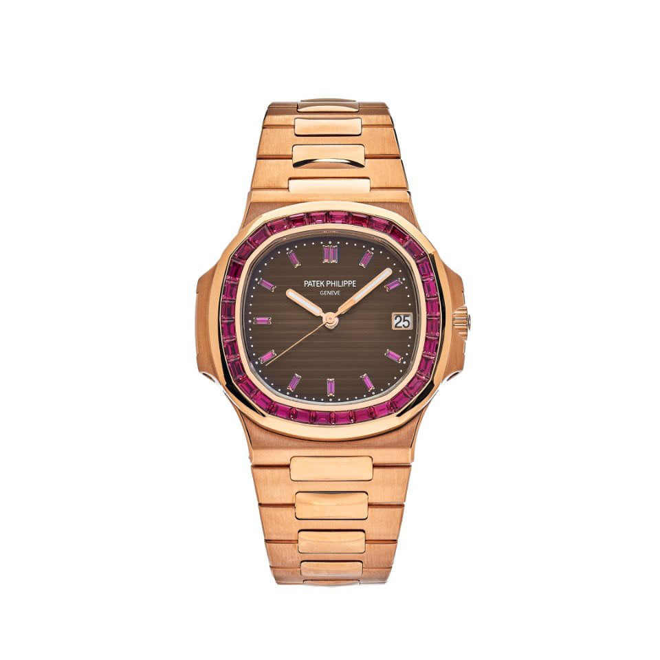 Nautilus Rose Gold Ruby Bezel 5723/112R-001