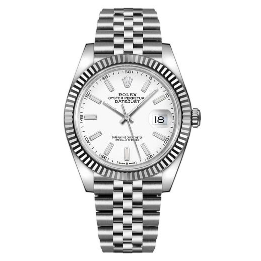 Datejust in witgoud en staal, 41 mm