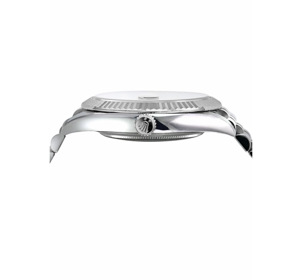 Datejust met zwarte wijzerplaat en Jubilee-band, 36 mm