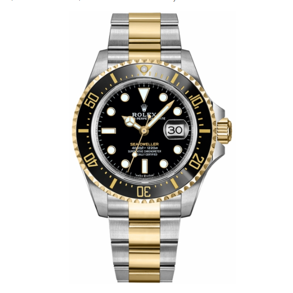 Sea-Dweller 41 mm, goud en Oystersteel