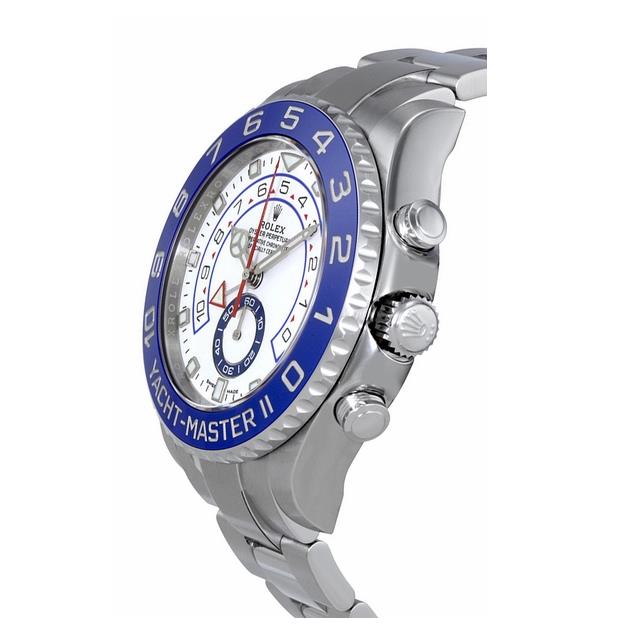 Yacht-Master II met blauwe en witte wijzerplaat, 44 mm
