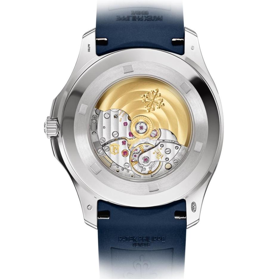 Aquanaut Blue Dial 18K White Gold Men's Watch 5168G-001