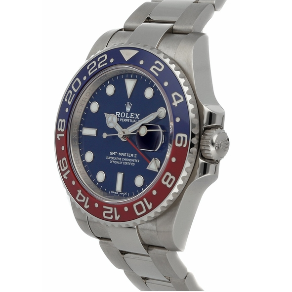 GMT-Master II “Pepsi” met blauwe wijzerplaat, 40 mm