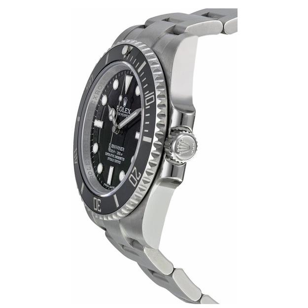 Submariner duikhorloge zonder datum, zwarte wijzerplaat, 40 mm