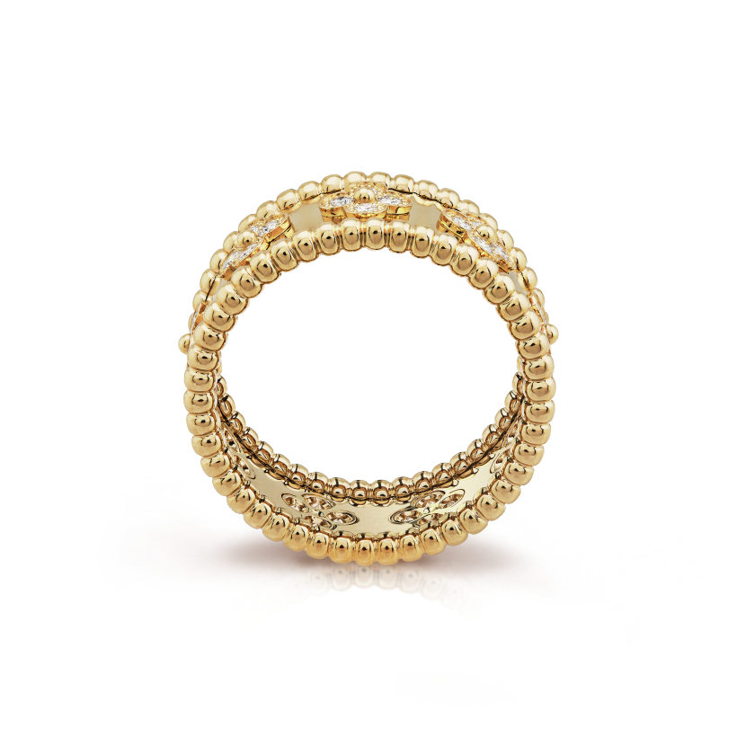 Perlée clovers ring, medium model