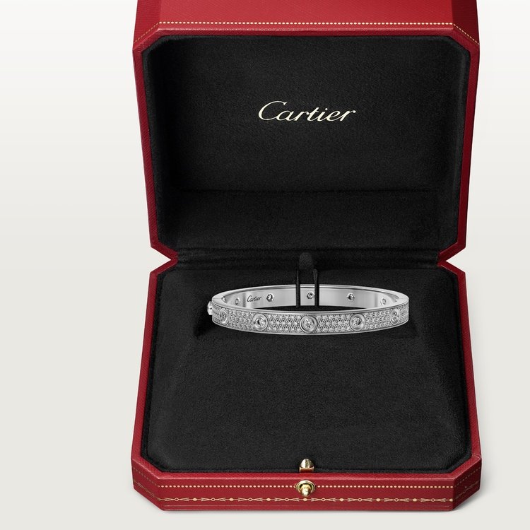 LOVE BRACELET, DIAMOND-PAVED