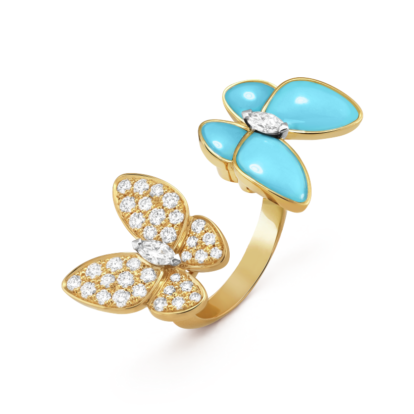 Two Butterfly Between the Finger ring