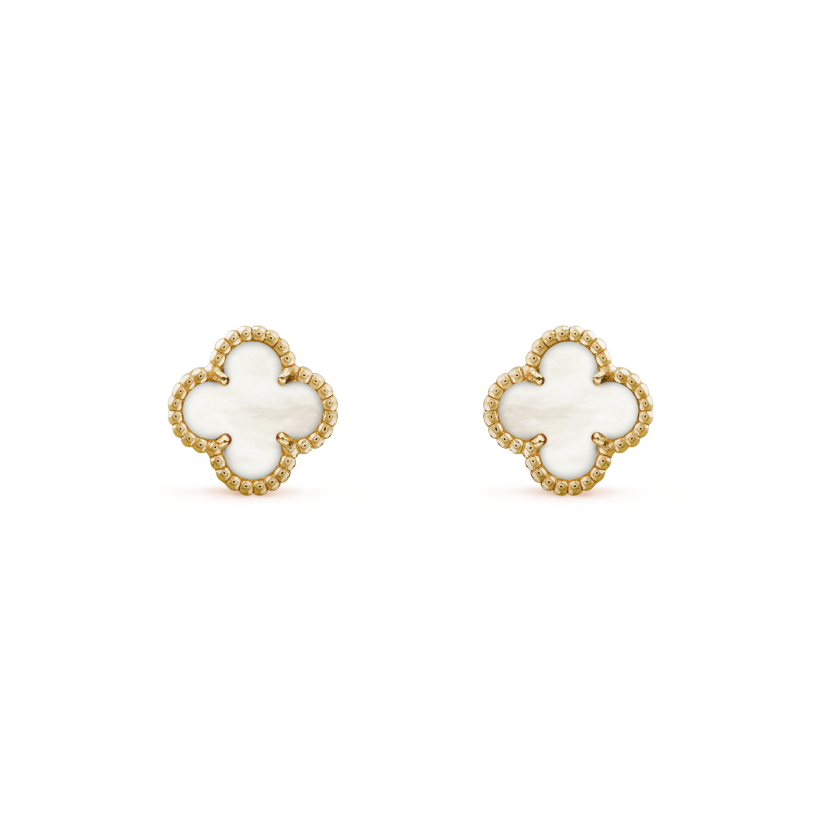 Sweet Alhambra earstuds [2 gold-plated colors]