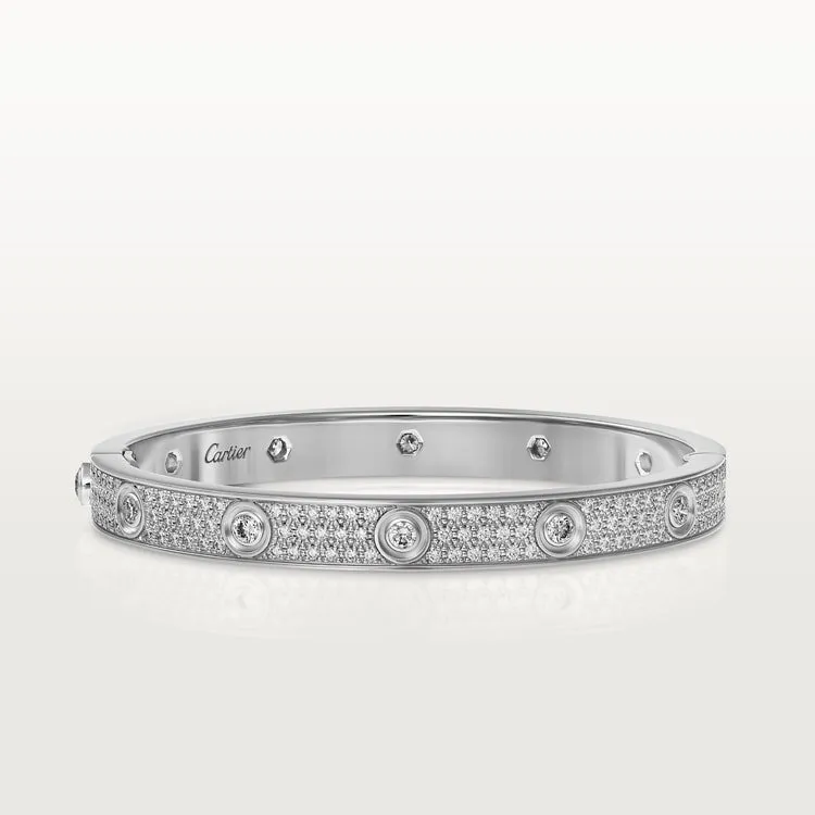 LOVE BRACELET, DIAMOND-PAVED