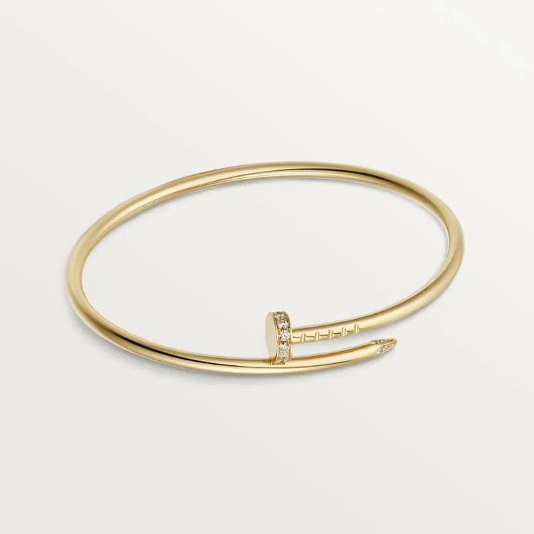 JUSTE UN CLOU BRACELET, SMALL MODEL,DIAMONDS[2 GOLD-PLATED COLORS]