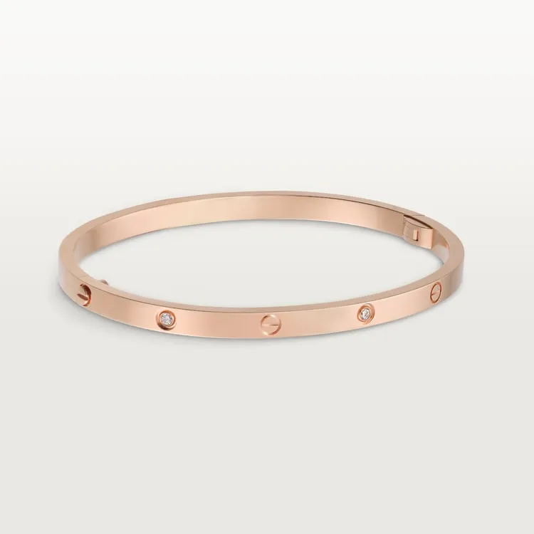 LOVE BRACELET, SMALL MODEL, 6 DIAMONDS [3 gold-plated colors]