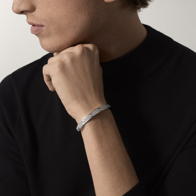 LOVE BRACELET, DIAMOND-PAVED