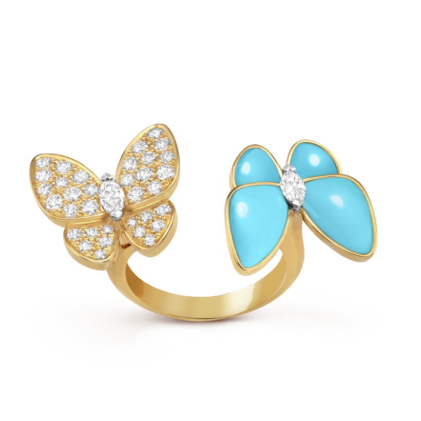 Two Butterfly Between the Finger ring