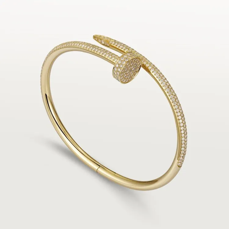 JUSTE UN CLOU BRACELET,374 DIAMONDS[3 GOLD-PLATED COLORS]