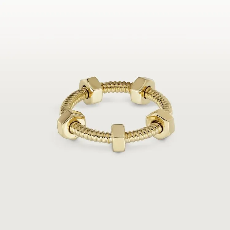 ECROU DE CARTIER RING [3 gold-plated colors]