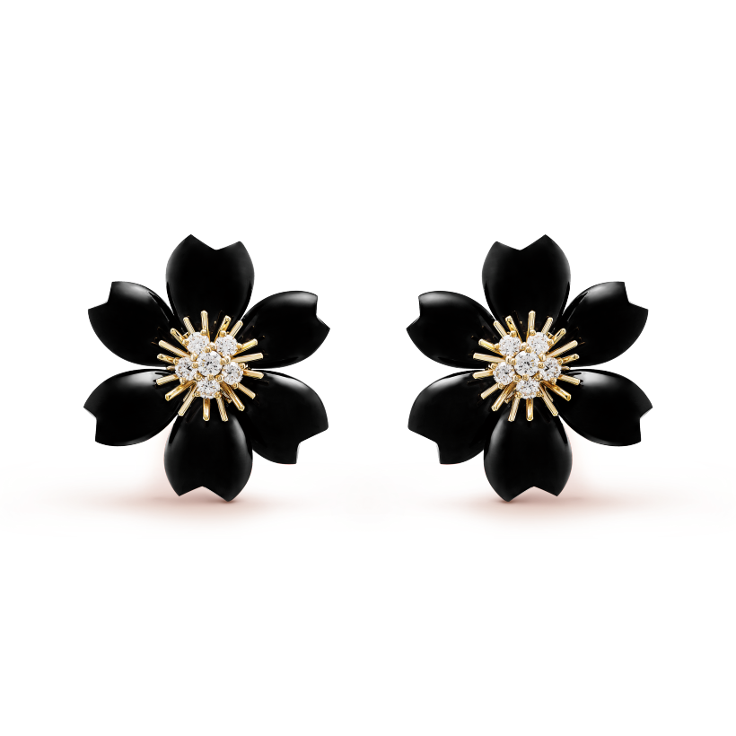 Rose de Nol earrings, small model