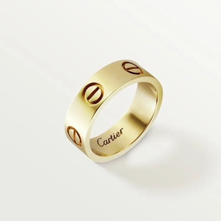 LOVE RING Diamond-Free Wide [2 Gold-Plated Colors]