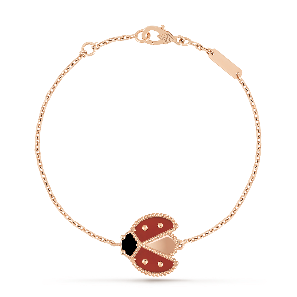 Lucky Spring bracelet, open wings ladybug